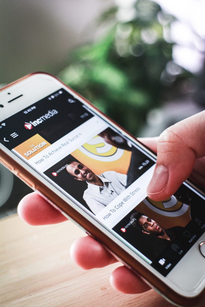 browsing through incmedia app