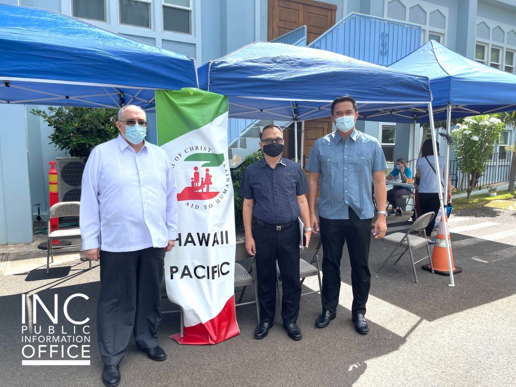 INC Ministers at Aid To Humanity vaccination drive