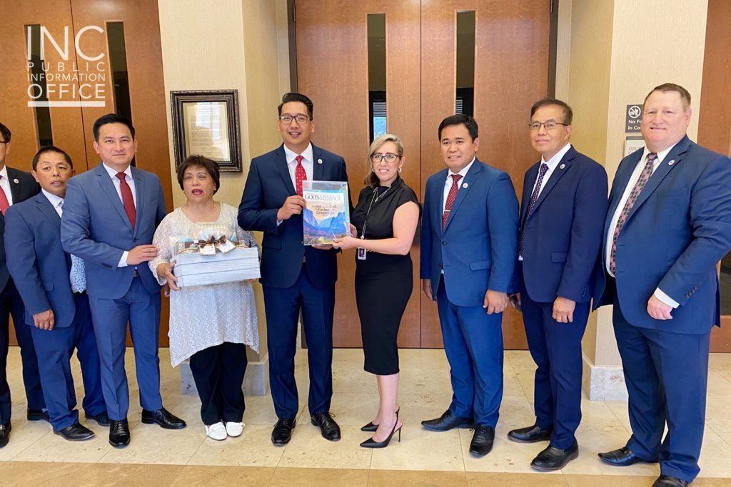 City of Temecula Certificate of Recognition is presented to Brother Matthew Capistrano and Ministers of the Gospel by City Manager’s office representative Luisa Tovar on behalf of Mayor Matt Rahn.