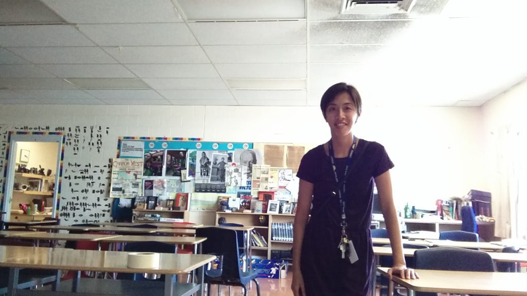 a teacher in a classroom