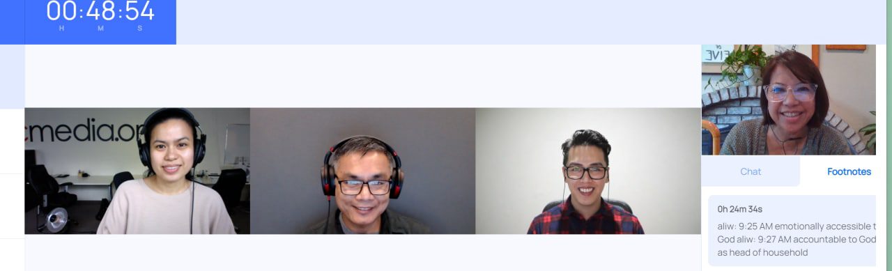 WEBEX WITH 4 PEOPLE TALKING