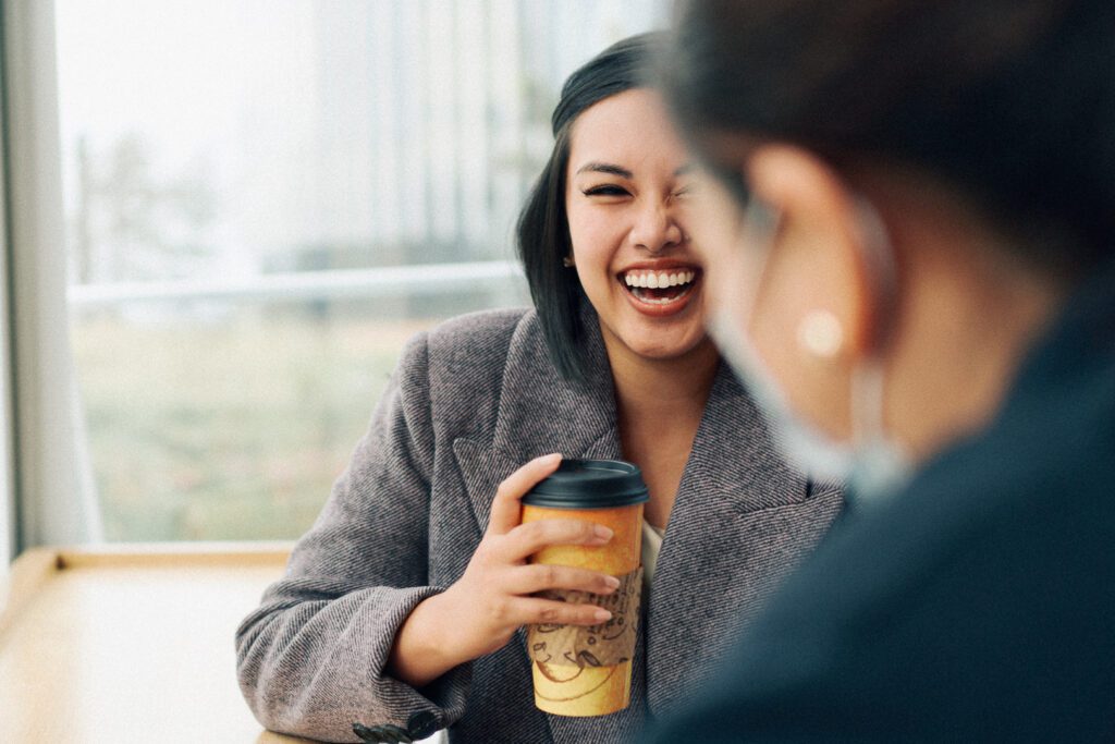 irl talking and laughing